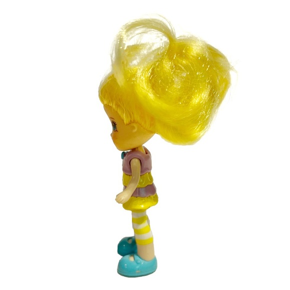Strawberry Shortcake Lemon Meringue 2008 Mini Doll Figure Toy Hasbro Yellow Hair - Picture 3 of 7
